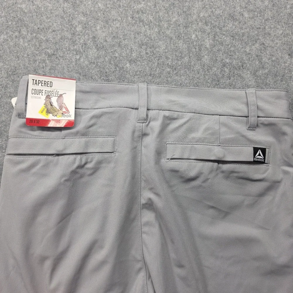 Reebok Men's 28x32 Anchor Tapered Five Pocket Pants LIGHT GRAY